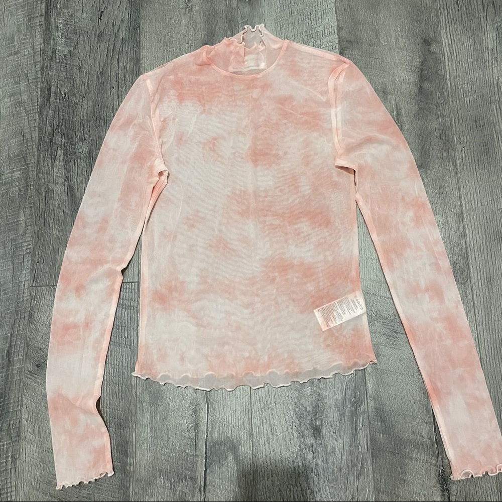 Sheer Urban outfitters long sleeve top